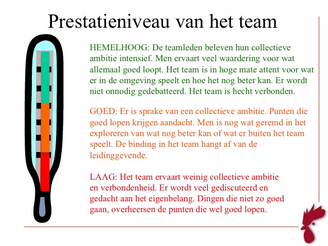 Observatiecriteria hoog performant team